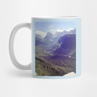 Mountains in Glacier National Park Mug